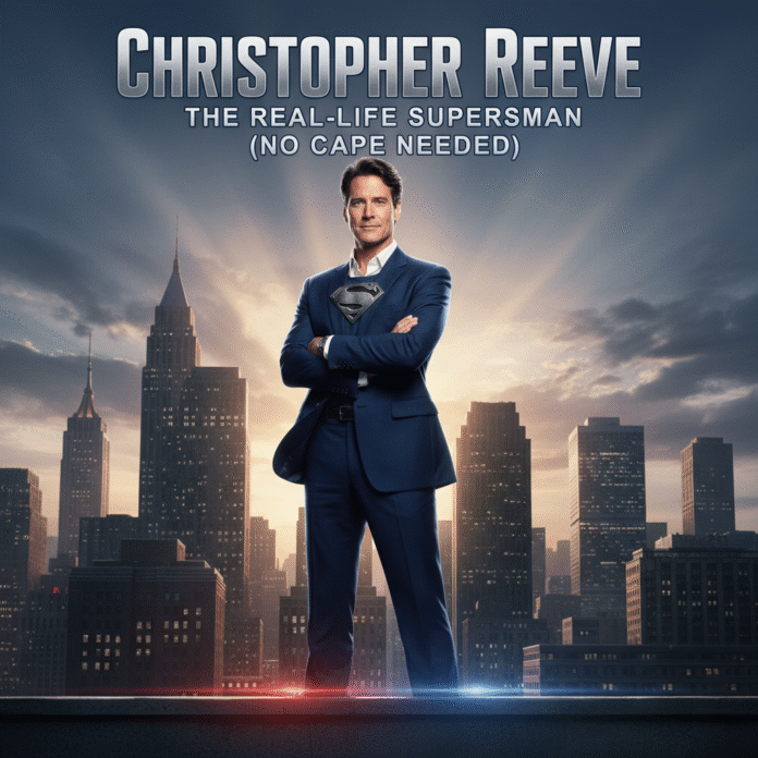 Christopher Reeve – The Real-Life Superman (No Cape Needed) image generate