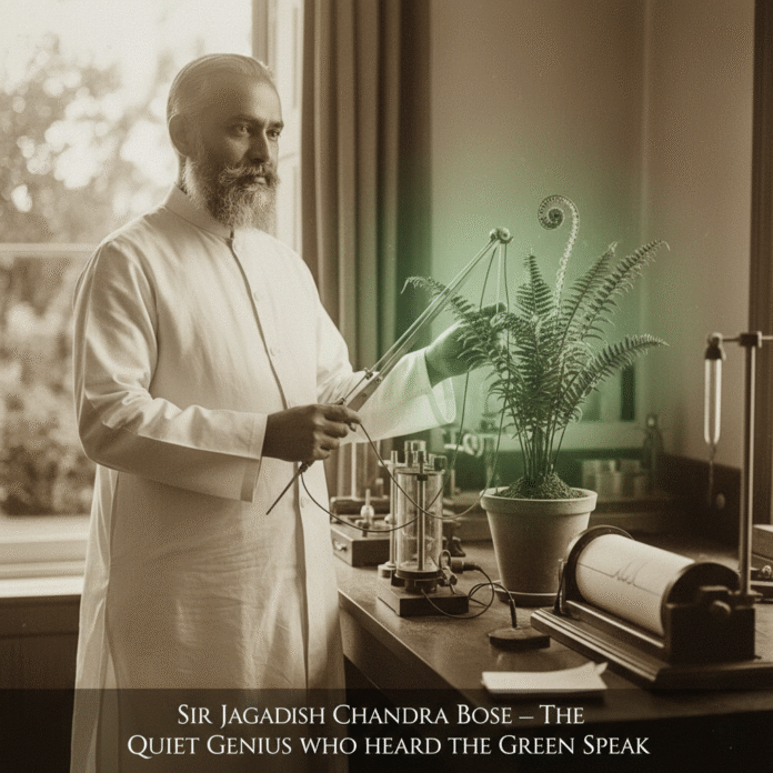 Sir Jagadish Chandra Bose – The Quiet Genius Who Heard the Green Speak